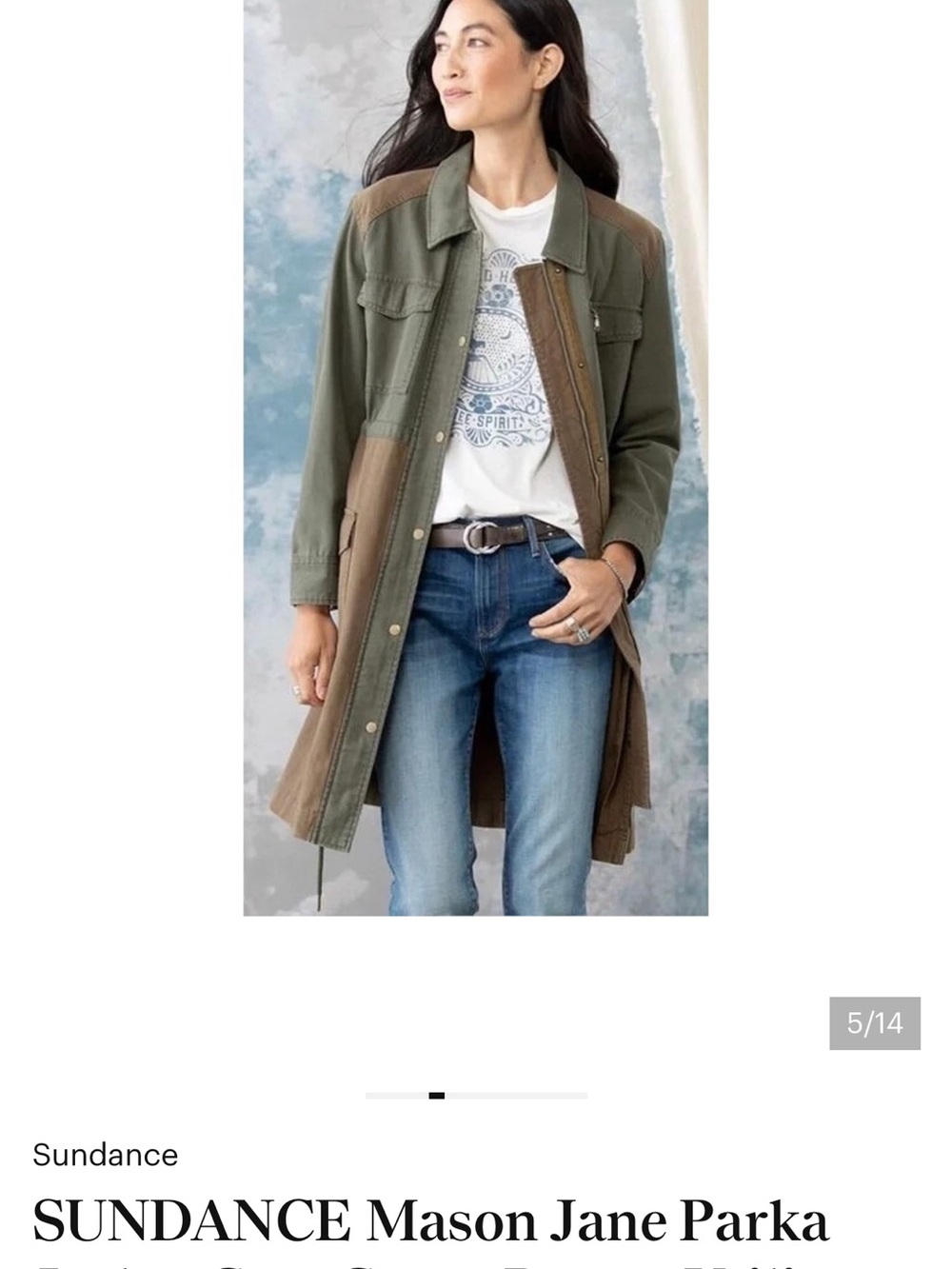 Sundance Olive and Brown Two-Tone Utility Jacket